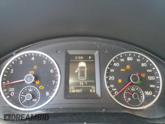 2011 Volkswagen Tiguan SE with VIN WVGBV7AX2BW561987, listed as a Copart auction lot 55385195 with 146,907 mi miles and Salvage Title. Bid and sale history available at DreamBid. Image 9.