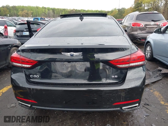 2017 Genesis G80 3.8L with VIN KMHGN4JE4HU189527, listed as a IAAI auction lot 41930400 with 135,497 mi miles and . Bid and sale history available at DreamBid. Image 16.