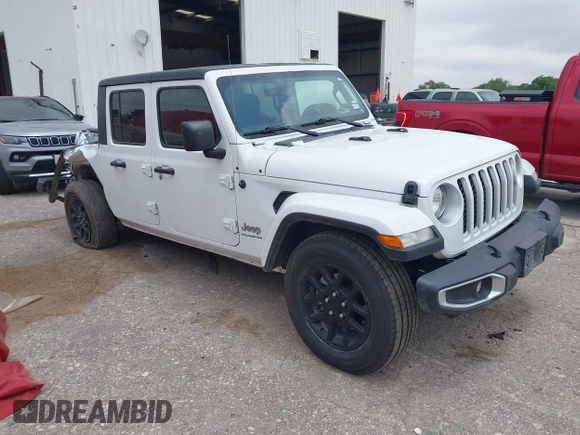 2023 Jeep Gladiator Overland z VIN 1C6HJTFG7PL566484, wystawiony jako IAAI lot #42424428 z przebiegiem 52 057 mil mil oraz . Historia ofert i sprzedaży dostępna na DreamBid. Obrazek 1.