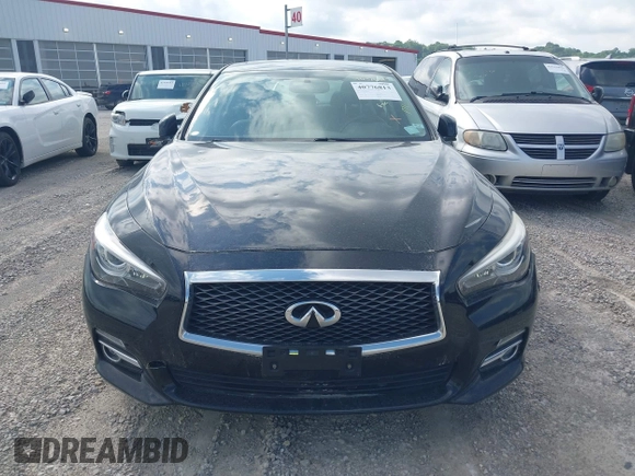 2015 Infiniti Q50 Premium z VIN JN1BV7ARXFM412382, wystawiony jako IAAI lot #40776813 z przebiegiem 66 406 mil mil oraz . Historia ofert i sprzedaży dostępna na DreamBid. Obrazek 12.