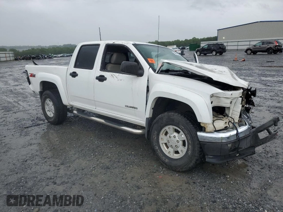 2005 Chevrolet Colorado 1SE LS Z71 with VIN 1GCDS136758265220, listed as a Copart auction lot 55014685 with Not provided miles and Salvage title. Bid and sale history available at DreamBid. Image 4.