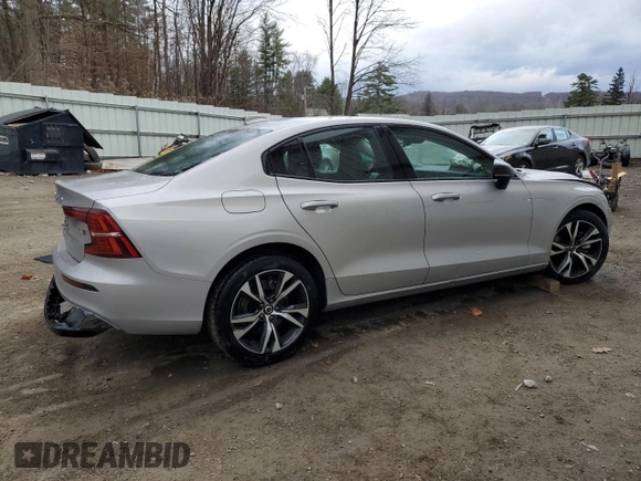 2025 Volvo S60 Core with VIN 7JRL12GJ7SG362326, listed as a Copart auction lot 79873344 with 4,957 mi miles and Clean Title. Bid and sale history available at carsss.com. Image 3.