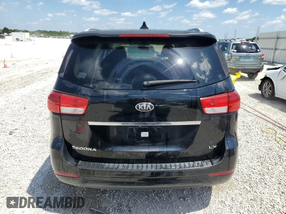 2015 Kia Sedona LX with VIN KNDMB5C18F6042287, listed as a Copart auction lot 51274594 with 112,016 mi miles and Salvage Title. Bid and sale history available at carsss.com. Image 6.