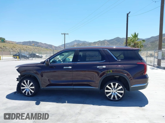 2023 Hyundai Palisade Limited with VIN KM8R5DGEXPU521968, listed as a IAAI auction lot 42148561 with 81,209 mi miles and . Bid and sale history available at DreamBid. Image 15.