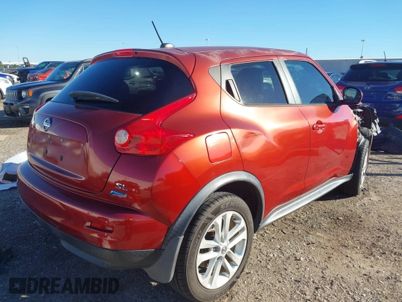 2012 Nissan Juke SL with VIN JN8AF5MR5CT101826, listed as a IAAI auction lot 41053272 with 24,525 mi miles. Bid and sale history available at carsss.com. Image 4.