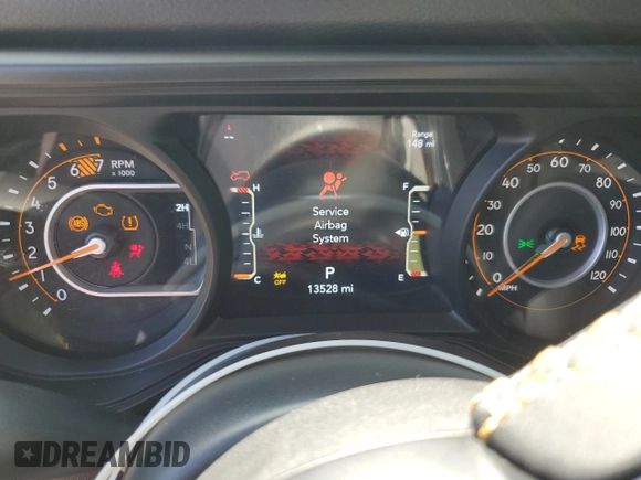 2024 Jeep Wrangler Sport S z VIN 1C4PJXDGXRW334039, wystawiony jako Copart lot #62534415 z przebiegiem 13 528 mil mil oraz Szkoda całkowita • Salvage title. Historia ofert i sprzedaży dostępna na DreamBid. Obrazek 9.