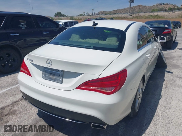 2015 Mercedes-Benz CLA 250 with VIN WDDSJ4EBXFN162498, listed as a IAAI auction lot 42159178 with 143,435 mi miles and . Bid and sale history available at DreamBid. Image 4.