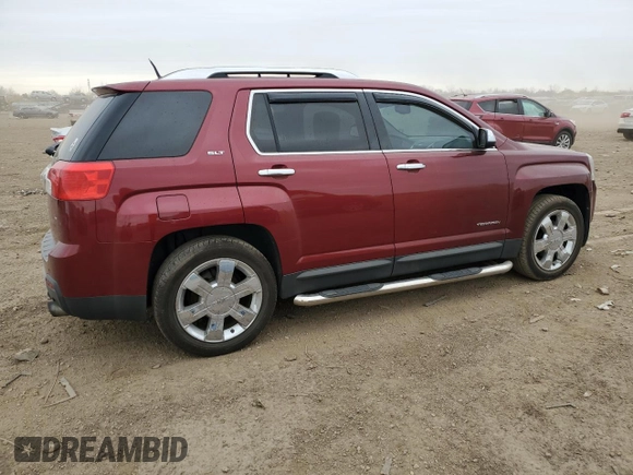 2010 GMC Terrain SLT-2 with VIN 2CTFLHEY6A6410930, listed as a Copart auction lot 52187615 with 103,102 mi miles and Salvage Title. Bid and sale history available at carsss.com. Image 3.