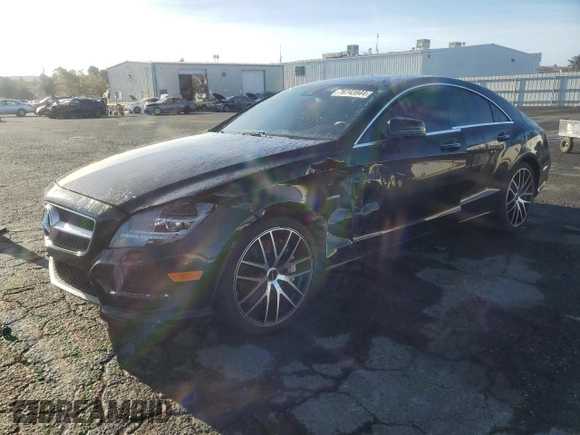 2012 Mercedes-Benz CLS-Class CLS 550 with VIN WDDLJ7DB8CA049093, listed as a Copart auction lot 78743944 with 137,678 mi miles and Salvage Title. Bid and sale history available at carsss.com. Image 1.
