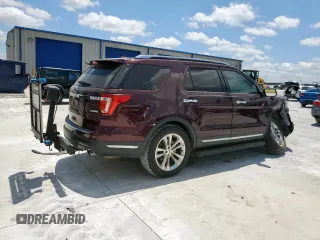 2018 Ford Explorer Limited with VIN 1FM5K7FHXJGB64964, listed as a Copart auction lot 62706785 with 49,119 mi miles and Salvage title. Bid and sale history available at DreamBid. Image 3.