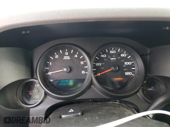 2010 Chevrolet Silverado 1500 LS with VIN 1GCSKREAXAZ186037, listed as a Copart auction lot 87435944 with 274,879 mi miles and Salvage Title. Bid and sale history available at DreamBid. Image 9.