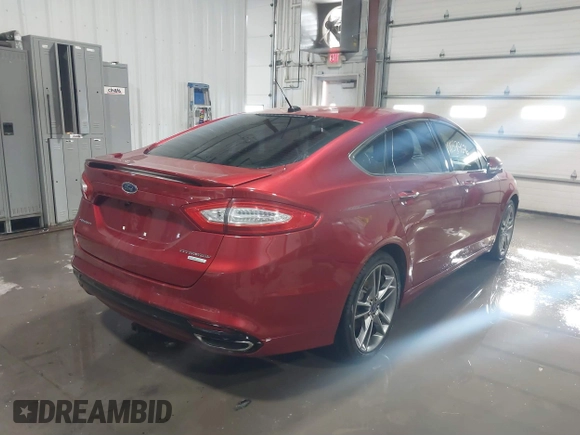 2015 Ford Fusion Titanium with VIN 3FA6P0K91FR113892, listed as a IAAI auction lot 41379676 with 195,091 mi miles. Bid and sale history available at carsss.com. Image 4.
