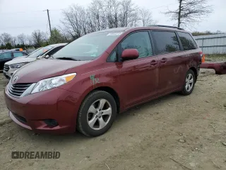 2014 Toyota Sienna LE AAS with VIN 5TDKK3DC1ES428494, listed as a Copart auction lot 52533315 with 115,534 mi miles and Salvage Title. Bid and sale history available at carsss.com. Image 1.