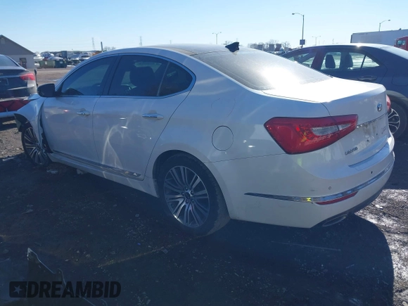 2016 Kia Cadenza Premium with VIN KNALN4D7XG5211147, listed as a IAAI auction lot 41452434 with 108,443 mi miles and . Bid and sale history available at DreamBid. Image 3.