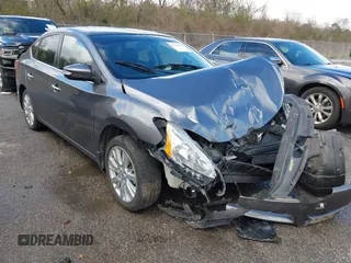 2015 Nissan Sentra S with VIN 3N1AB7APXFY216474, listed as a IAAI auction lot 41293511 with 73,767 mi miles. Bid and sale history available at carsss.com. Image 1.