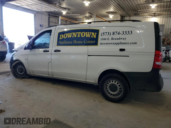 2021 Mercedes-Benz Metris Cargo with VIN W1YV0CEY6M3857204, listed as a Copart auction lot 47120605 with Not Provided miles and Salvage Title. Bid and sale history available at DreamBid. Image 2.
