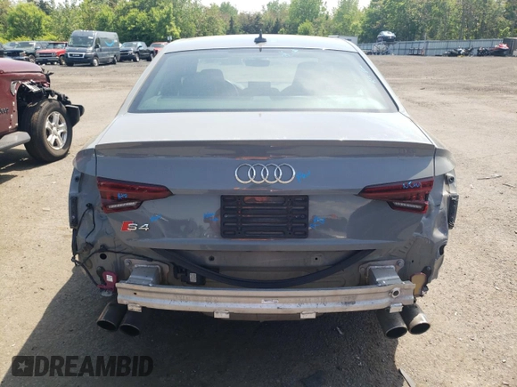 2019 Audi S4 Premium Plus with VIN WAUB4AF40KA055734, listed as a Copart auction lot 53849514 with 70,146 mi miles and Salvage Title. Bid and sale history available at carsss.com. Image 6.