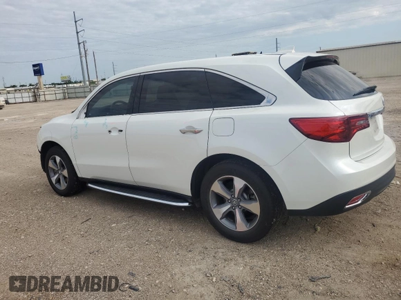 2015 Acura MDX with VIN 5FRYD3H27FB012931, listed as a Copart auction lot 55147415 with 64,904 mi miles and Salvage title. Bid and sale history available at DreamBid. Image 2.