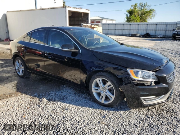 2015 Volvo S60 T5 Drive-E Premier with VIN YV140MFK4F2338462, listed as a Copart auction lot 48485665 with 57,695 mi miles and Salvage title. Bid and sale history available at DreamBid. Image 4.