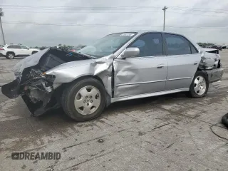 2001 Honda Accord EX z VIN 1HGCG165X1A034087, wystawiony jako Copart lot #53907455 z przebiegiem 134 442 mil mil oraz Szkoda całkowita • Salvage title. Historia ofert i sprzedaży dostępna na DreamBid. Obrazek 1.