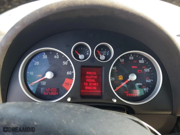 2003 Audi TT with VIN TRUUT28N331007968, listed as a Copart auction lot 80133464 with 999,999 mi miles and Clean Title. Bid and sale history available at carsss.com. Image 9.