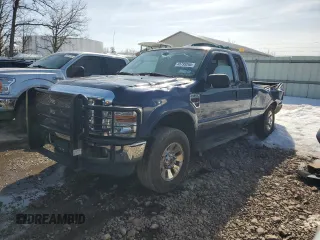 2008 Ford Super Duty F-250 SRW XL with VIN 1FTSX21R98EE35322, listed as a Copart auction lot 48799265 with 180,153 mi miles and Salvage Title. Bid and sale history available at carsss.com. Image 1.