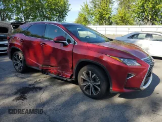 2018 Lexus RX 350 z VIN 2T2BZMCAXJC153384, wystawiony jako Copart lot #58361945 z przebiegiem 12 832 mil mil oraz Szkoda całkowita • Salvage title. Historia ofert i sprzedaży dostępna na DreamBid. Obrazek 4.
