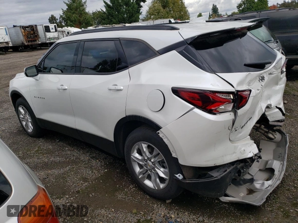 2021 Chevrolet Blazer LT with VIN 3GNKBJR40MS550044, listed as a Copart auction lot 62065623 with 28,703 mi miles and . Bid and sale history available at DreamBid. Image 2.