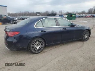 2022 Mercedes-Benz C 300 with VIN W1KAF4HB7NR061578, listed as a Copart auction lot 50004145 with 22,241 mi miles and Salvage Title. Bid and sale history available at DreamBid. Image 3.