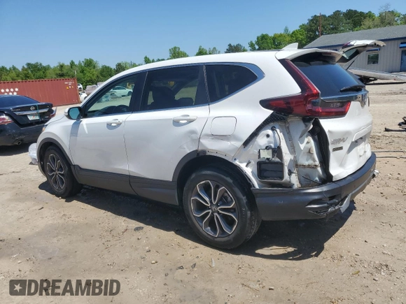 2021 Honda CR-V EX-L with VIN 5J6RW1H87ML007953, listed as a Copart auction lot 51735475 with 43,150 mi miles and Salvage Title. Bid and sale history available at carsss.com. Image 2.
