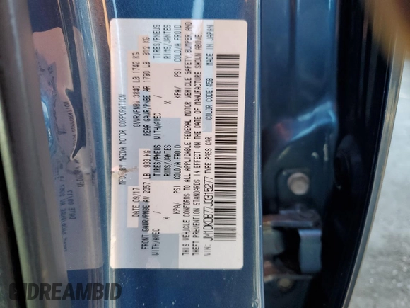 2018 Mazda CX-3 Sport with VIN JM1DKDB77J0315277, listed as a Copart auction lot 77987744 with 46,616 mi miles and Salvage Title. Bid and sale history available at carsss.com. Image 13.