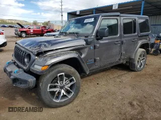 2024 Jeep Wrangler Sport S with VIN 1C4RJXN64RW202828, listed as a Copart auction lot 54202415 with 30,459 mi miles and Salvage title. Bid and sale history available at DreamBid. Image 1.