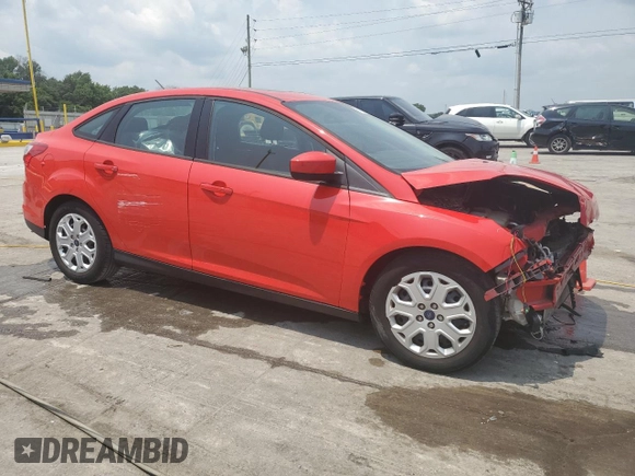 2012 Ford Focus SE with VIN 1FAHP3F22CL253922, listed as a Copart auction lot 59124055 with 112,421 mi miles and Salvage title. Bid and sale history available at DreamBid. Image 4.