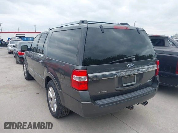 2015 Ford Expedition Max Limited with VIN 1FMJK1KT3FEF49677, listed as a IAAI auction lot 42114322 with 130,649 mi miles. Bid and sale history available at carsss.com. Image 3.