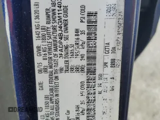 2016 Ford Fiesta SE with VIN 3FADP4BJ4GM114039, listed as a Copart auction lot 55833385 with 81,343 mi miles and Salvage Title. Bid and sale history available at DreamBid. Image 12.