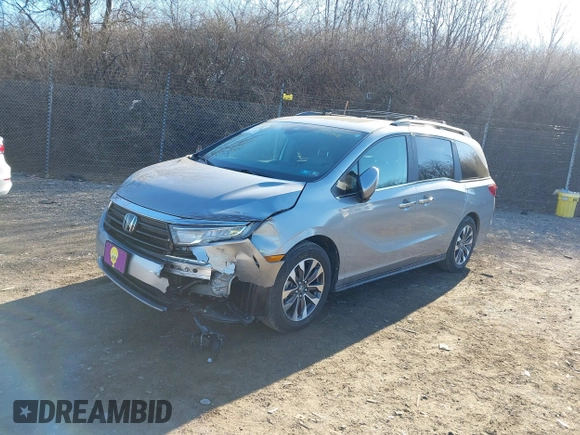 2023 Honda Odyssey EX-L with VIN 5FNRL6H68PB070545, listed as a IAAI auction lot 41331357 with 13,448 mi miles. Bid and sale history available at carsss.com. Image 17.