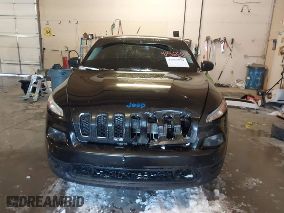 2015 Jeep Cherokee Sport with VIN 1C4PJMAB6FW773953, listed as a IAAI auction lot 41565879 with 242,580 mi miles. Bid and sale history available at carsss.com. Image 12.