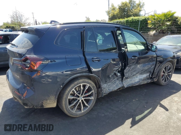 2023 BMW X3 M40i with VIN 5UX83DP0XP9P56592, listed as a Copart auction lot 52014325 with Not Provided miles and Salvage Title. Bid and sale history available at DreamBid. Image 3.