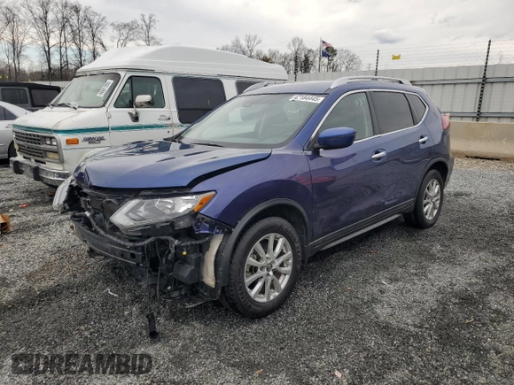 2020 Nissan Rogue SV with VIN KNMAT2MT0LP523946, listed as a Copart auction lot 47184445 with 41,940 mi miles and Salvage Title. Bid and sale history available at carsss.com. Image 1.
