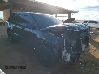 2016 Ford Utility Police Interceptor with VIN 1FM5K8AR2GGB54105, listed as a Copart auction lot 80338974 with 0 mi miles and Salvage Title. Bid and sale history available at carsss.com. Image 4.