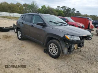 2018 Jeep Compass Sport with VIN 3C4NJCAB7JT136974, listed as a Copart auction lot 50920255 with 107,557 mi miles and Non Repairable. Bid and sale history available at carsss.com. Image 4.