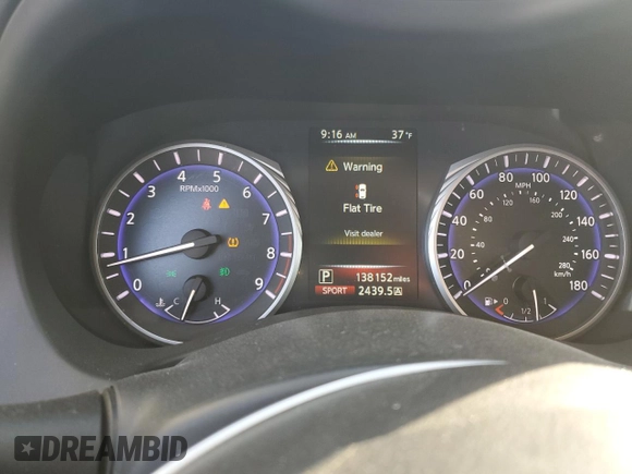 2015 Infiniti Q50 Premium with VIN JN1BV7AP9FM350293, listed as a Copart auction lot 42134735 with 138,152 mi miles and Salvage Title. Bid and sale history available at carsss.com. Image 9.