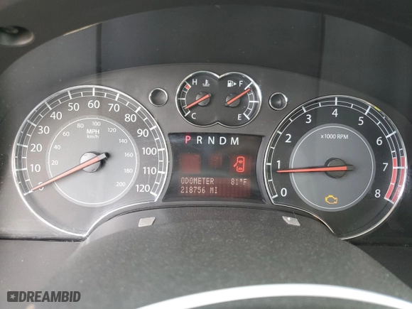2008 Suzuki XL7 Luxury with VIN 2S3DA417686117796, listed as a Copart auction lot 47188245 with 218,756 mi miles and Salvage Title. Bid and sale history available at carsss.com. Image 9.