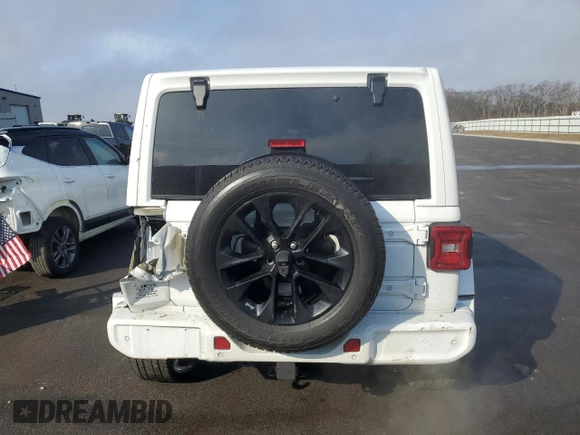 2020 Jeep Wrangler Unlimited Sahara with VIN 1C4HJXEM8LW325372, listed as a Copart auction lot 44350084 with 55,314 mi miles. Bid and sale history available at carsss.com. Image 6.