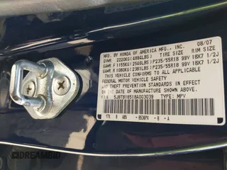 2008 Acura RDX Technology with VIN 5J8TB18518A003039, listed as a IAAI auction lot 42546587 with 230,054 mi miles and . Bid and sale history available at DreamBid. Image 9.