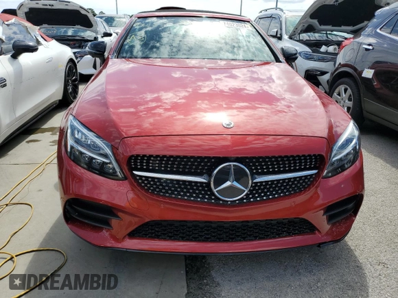 2021 Mercedes-Benz C 300 with VIN W1KWK8DB4MG068481, listed as a Copart auction lot 74023024 with Not Provided miles and Salvage Title. Bid and sale history available at DreamBid. Image 5.
