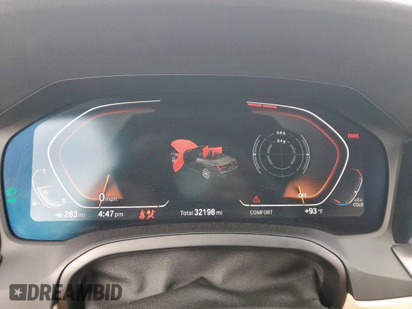 2021 BMW 4 Series 430i with VIN WBA23AT02MCG80425, listed as a Copart auction lot 59020905 with 32,198 mi miles and Salvage title. Bid and sale history available at DreamBid. Image 9.