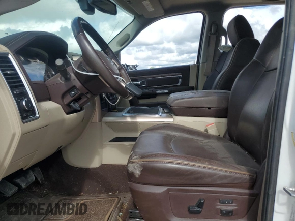 2015 Ram 2500 Longhorn with VIN 3C6UR5PL8FG577293, listed as a Copart auction lot 60233605 with 42,391 mi miles and Salvage title. Bid and sale history available at DreamBid. Image 7.