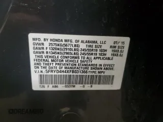 2015 Acura MDX Technology с VIN 5FRYD4H4XFB031366, выставлен на аукционе Copart как лот 59013625 с пробегом 188 073 миль миль и Списание • Salvage title. История ставок и продаж доступна на DreamBid. Изображение 13.
