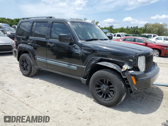 2008 Jeep Liberty Sport with VIN 1J8GP28K78W164794, listed as a Copart auction lot 55589035 with 97,454 mi miles and Salvage Title. Bid and sale history available at DreamBid. Image 4.